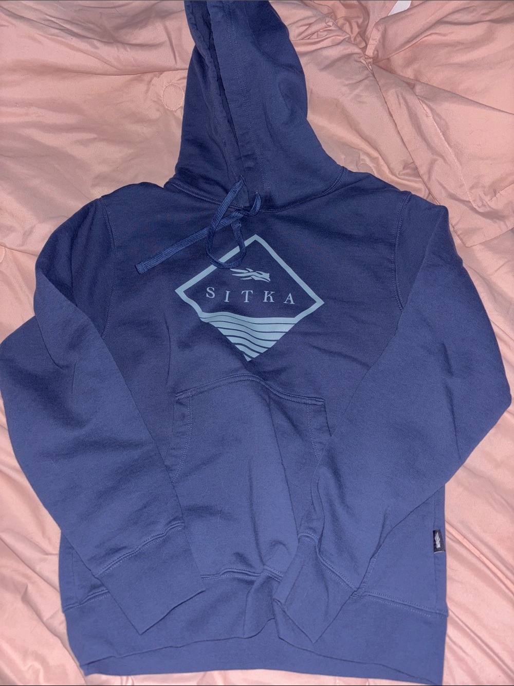 Sitka Women's Navy Logo Hoodie
